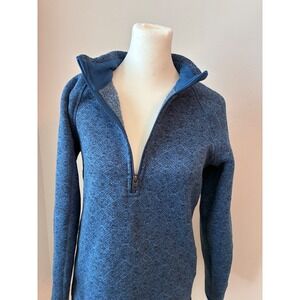 Stormpack Quarter Zip Pullover Jacket Women's‎ XS Blue Cozy Fleece Lined